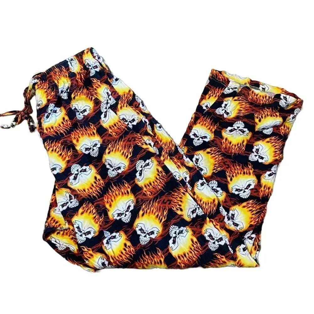 Bad Bones Skeleton Skull Pajama Pants